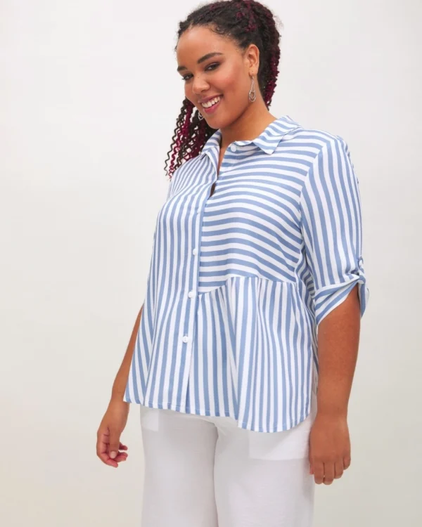 Camisa Rayas Blancas