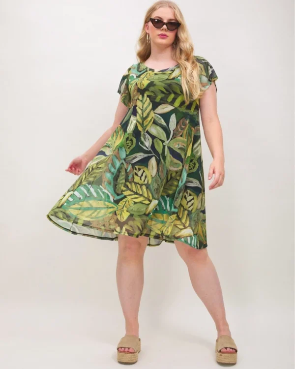 Vestido Corto Vegetación