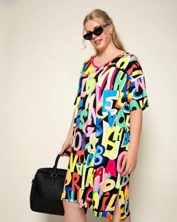 Vestido Letras Colorido