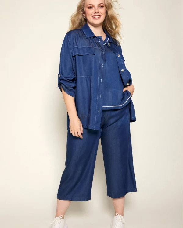 Conjunto Vaquero - Top, Pantalón y Sobrecamisa