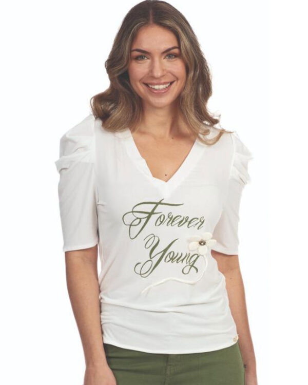 Camiseta Flor Forever Young